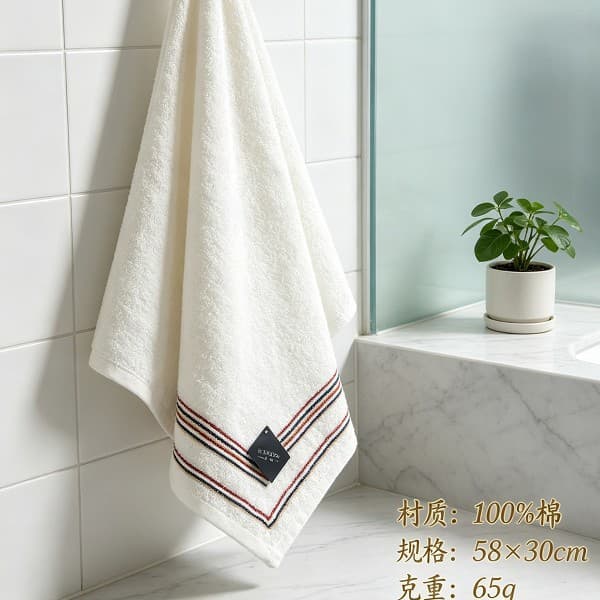 White medium towel/ga1067a/specification: 58*30cm