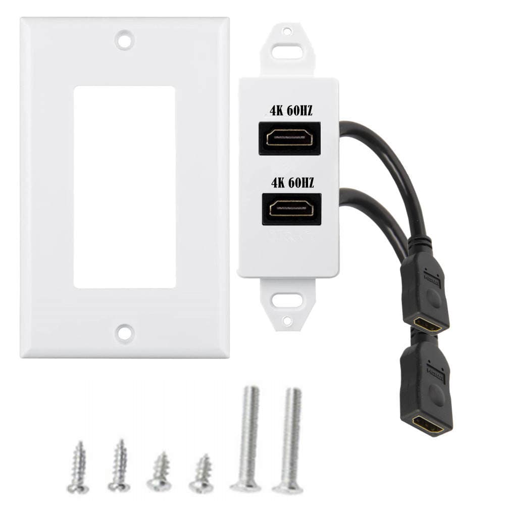 1 Port 2 Port 3 port 4K2.0 Version 60Hz HDMI HD panel wall plug welding-free applicable engineering wiring 4