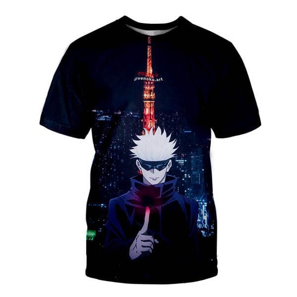 Manufacturer's new trendy anime merchandise: Jujutsu Kaisen 3D printed casual t-shirt