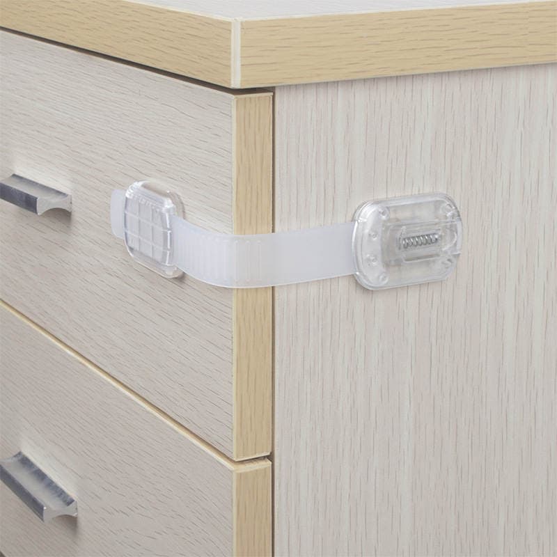 Cross-Border New Children's Safety Lock Drawer Lock Baby Anti-Pinch Cabinet Refrigerator Lock Amazon Best-Selling Factory Store 2