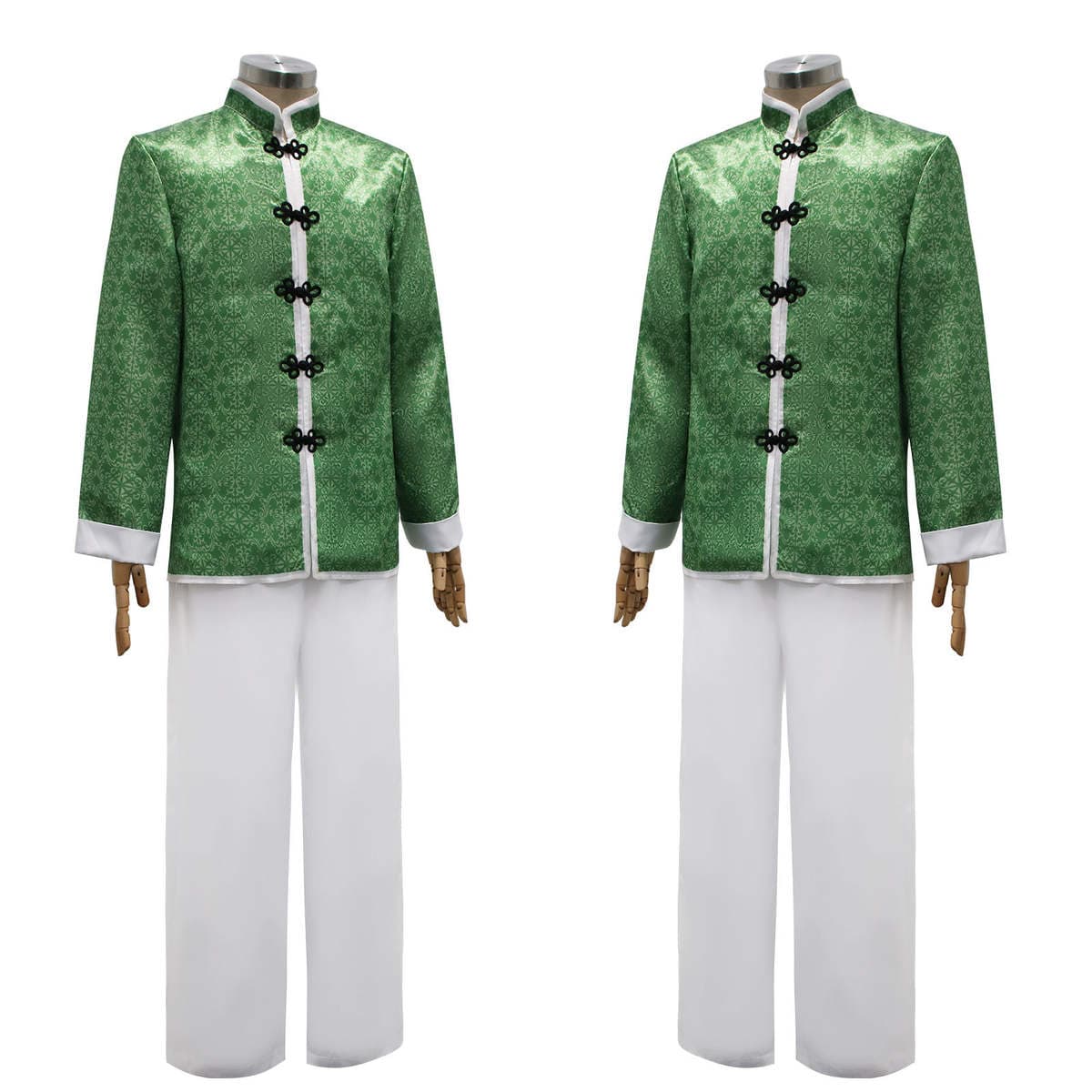 Blue Prison Cos Chinese Kung Fu 2 Jieshi Green Kung Fu Suit Cosplay Anime Halloween 2