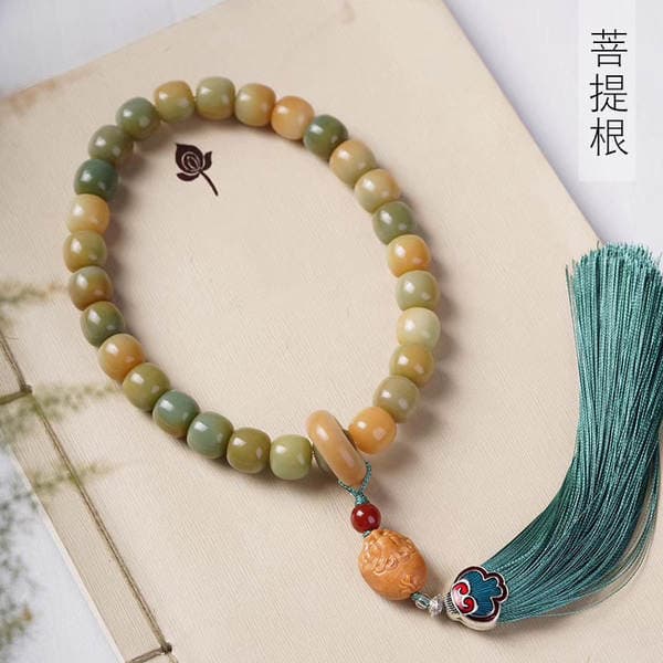 Green Mans Bodhi bucket beads DIY brave hand-held pendant specifications 10 x 11 men's and women's beads jewelry manufacturers wholesale