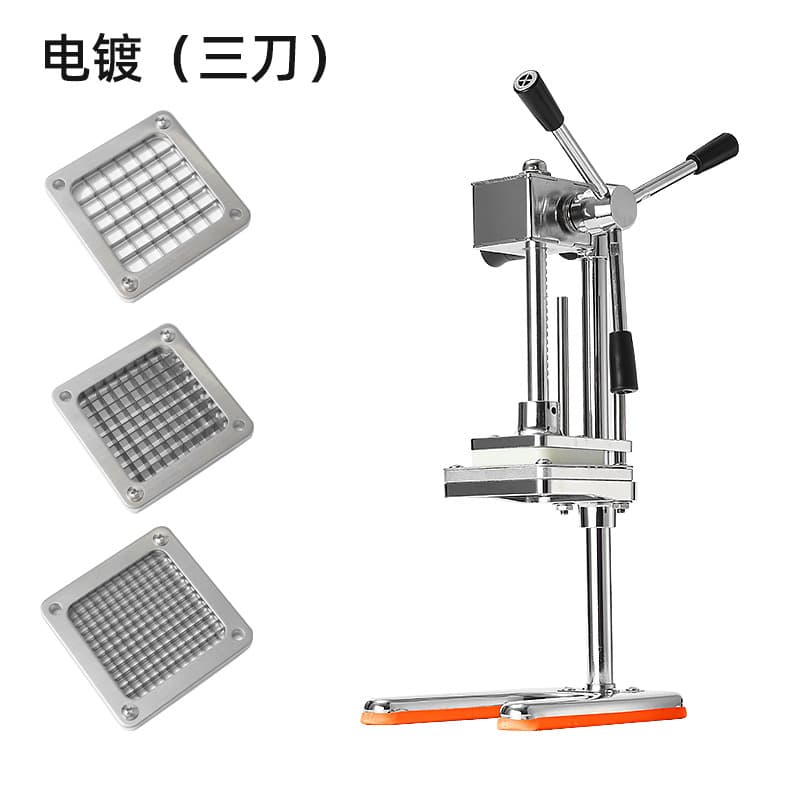 Three knife electroplating