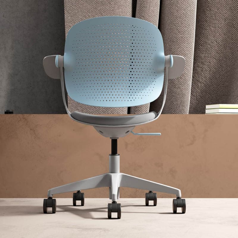 Ergonomic Plastic Back Office Computer Staff Chair High Bar Chair Business Meeting Negotiation Chair Home Study Chair 3