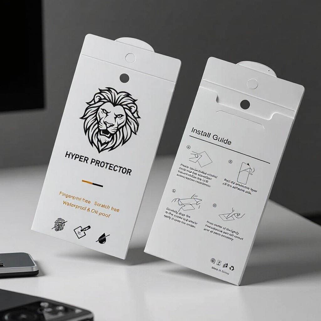 Spot tempered film packaging box neutral mobile phone packaging box tempered protective film packaging tempered film packaging carton 4