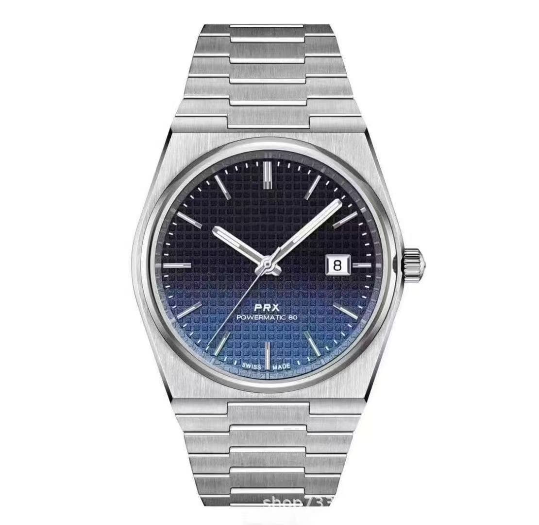 Gradient dark blue plaid machinery
