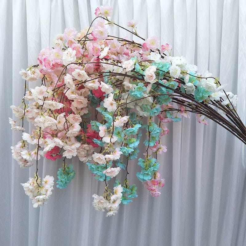 Manufacturer Supplies Handmade Silk Flowers for Home Decoration, Artificial Hanging Waterfall Cherry Blossom Vase Flowers, Artificial Flower Plants 2