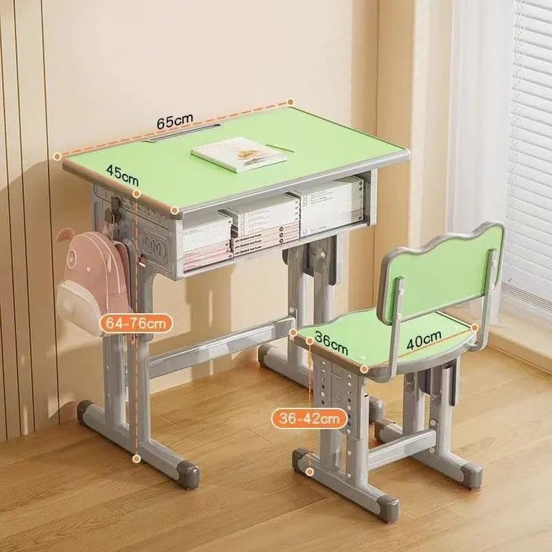 Universal 65*45 enlarged and thickened tables and chairs-light green