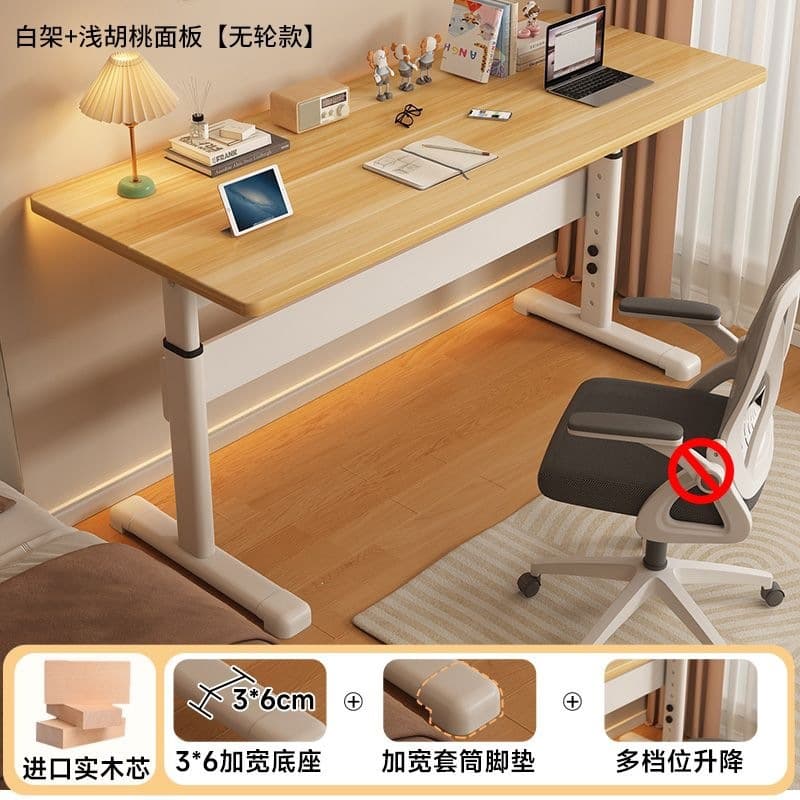 Upgraded solid wood [white frame | log desktop] delivered to your door