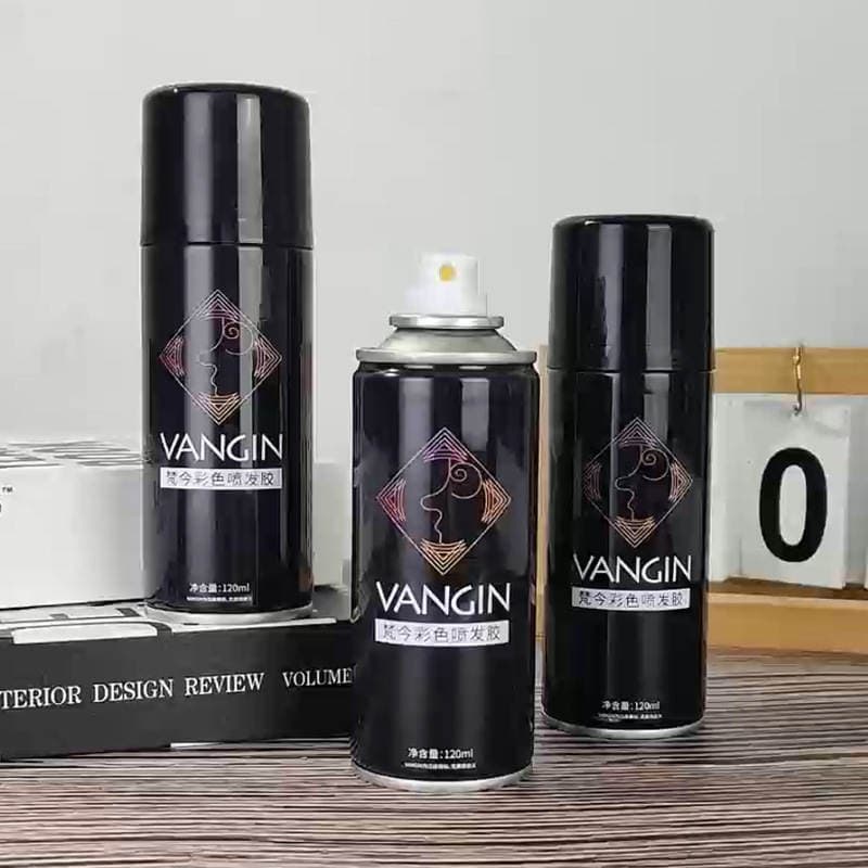 VANGIN Disposable Dyeing Spray Temporary Hair Dye Color Spray Black Hair Spray Women's genuine goods Straight Hair 2