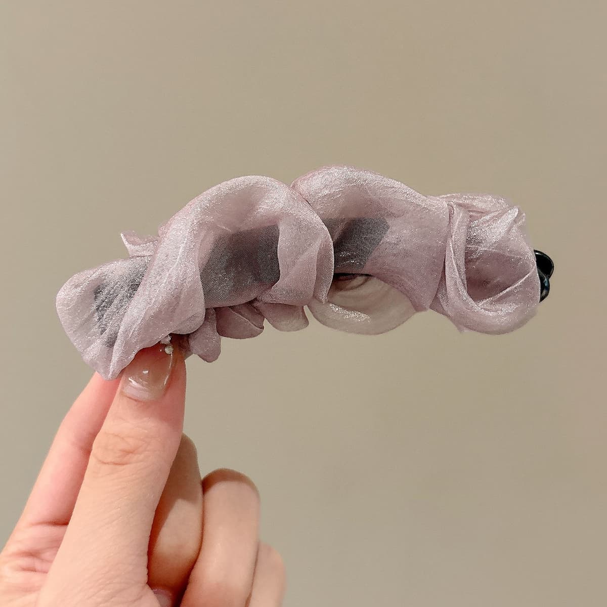 6# purple small hair clip 10cm