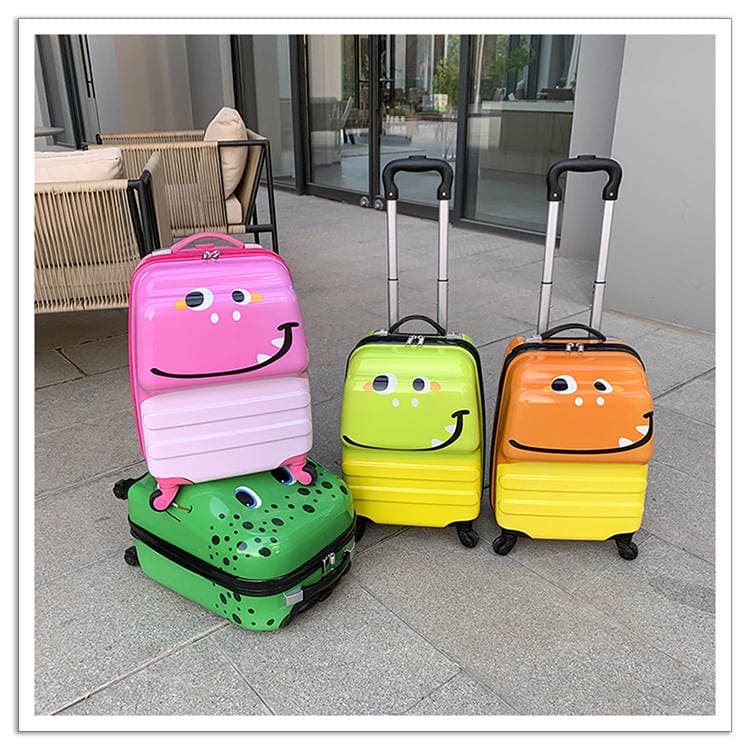 Cute 18inch Children's Trolley Suitcase for Boys and Girls with Universal Wheels, Travel Suitcase, Supports Logo Printing, Lightweight 2