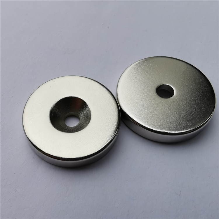 Strong Magnetic Magnet Round Magnetic Steel Magnet Ring-Shaped Strong Magnetic Sheet D15X3Mm Countersunk Hole M3 3