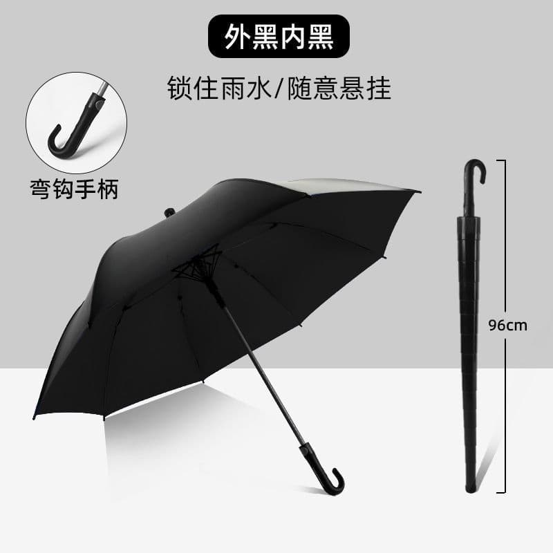 Extra-large golf waterproof cover - black vinyl sun protection, stormproof to force 10 - hooked, mysterious black