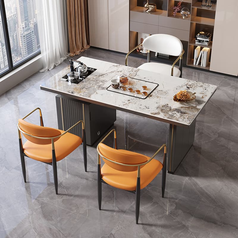 1.2m table 3 light luxury chairs