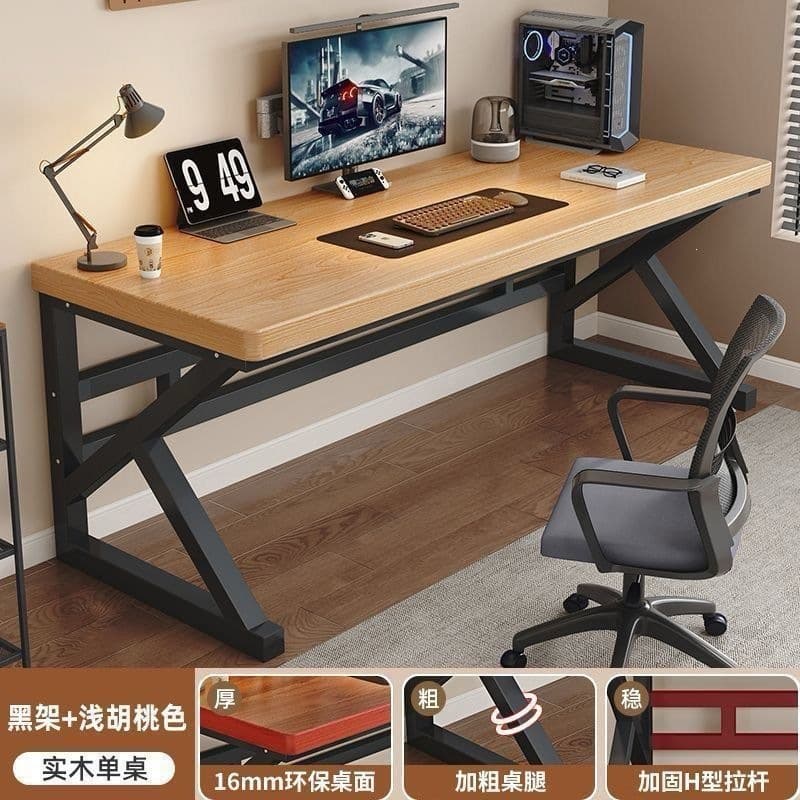 Wood color+black legs/particle board-16mm