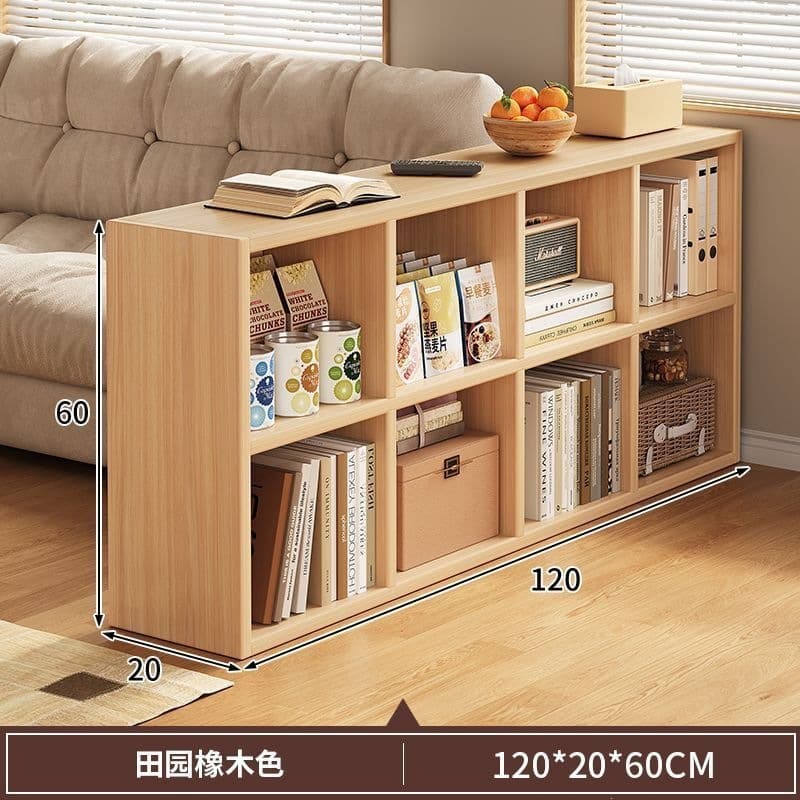 Natural wood 8-compartment 120cm