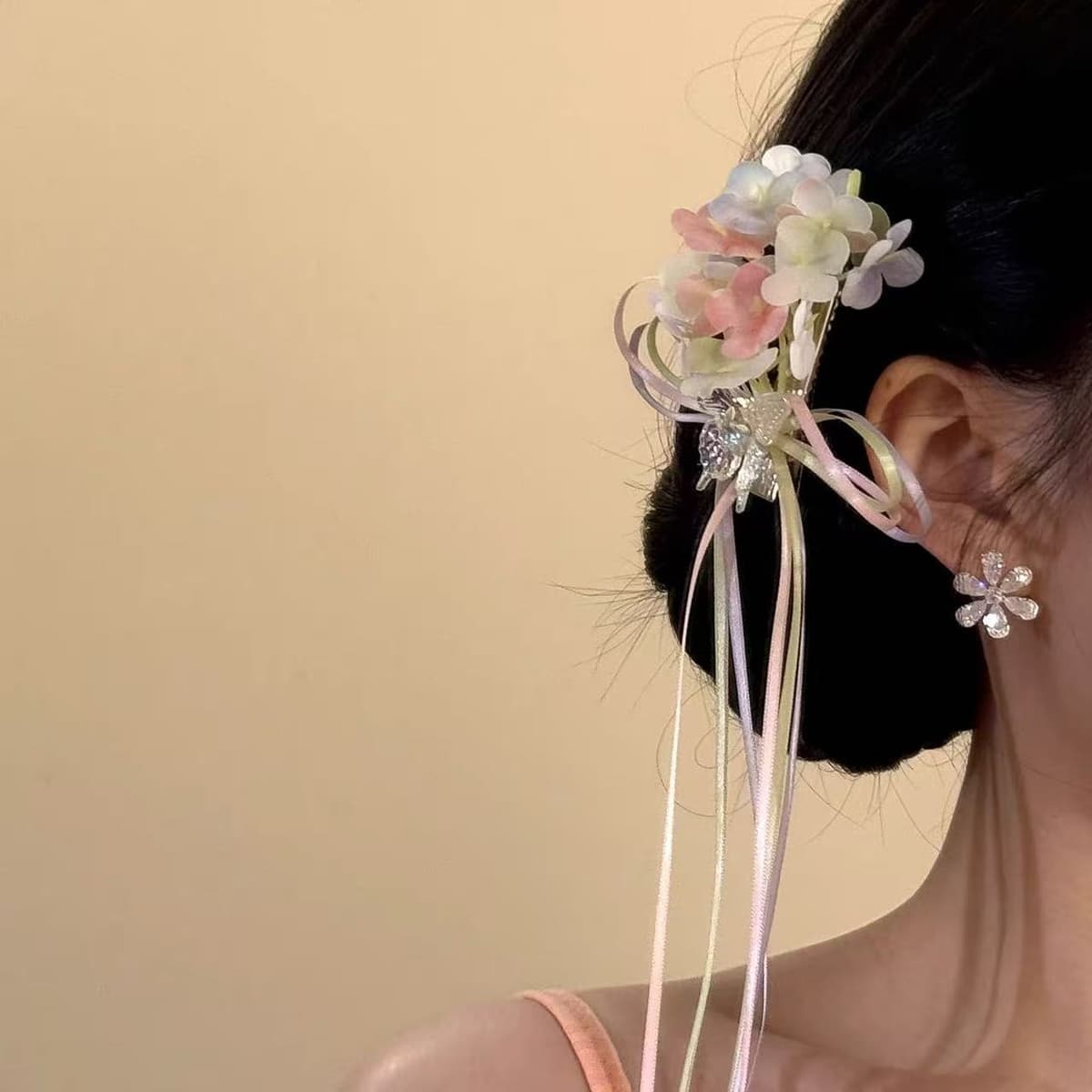 Super fairy flower hairpin