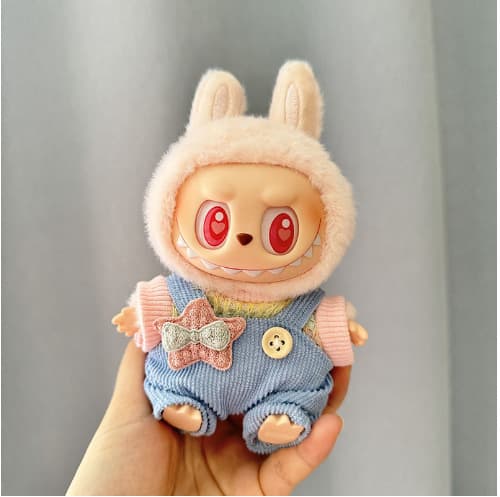 Star light blue overalls suit