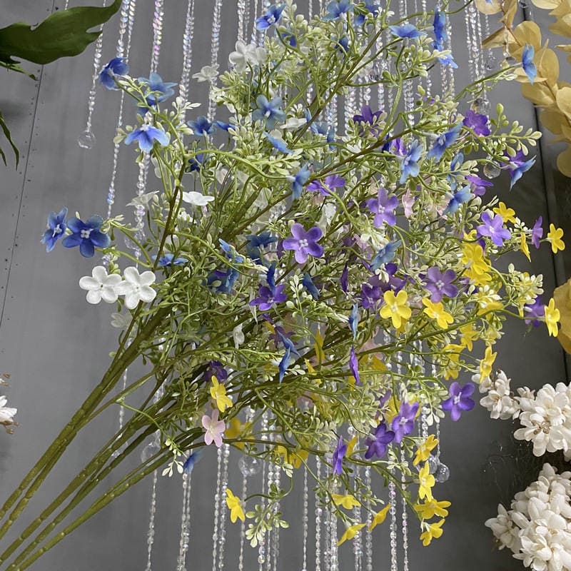 Margaret Wedding Wildflower Indoor Living Room Artificial Flower Decoration Living Room Arrangement Dining Table Silk Flowers Home Decorative Bouquet 4