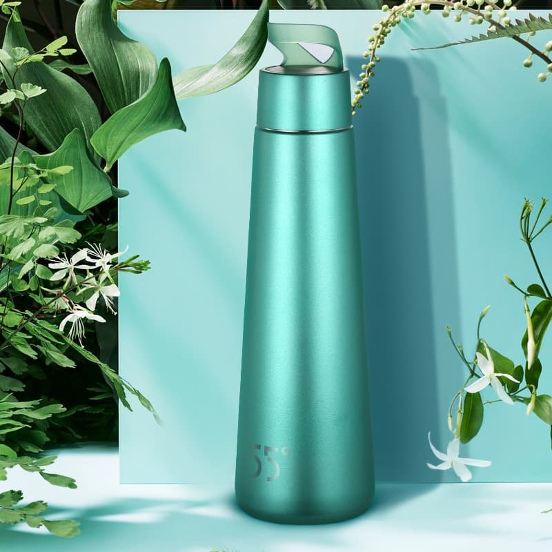 55 degree bling thermos cup (mint green