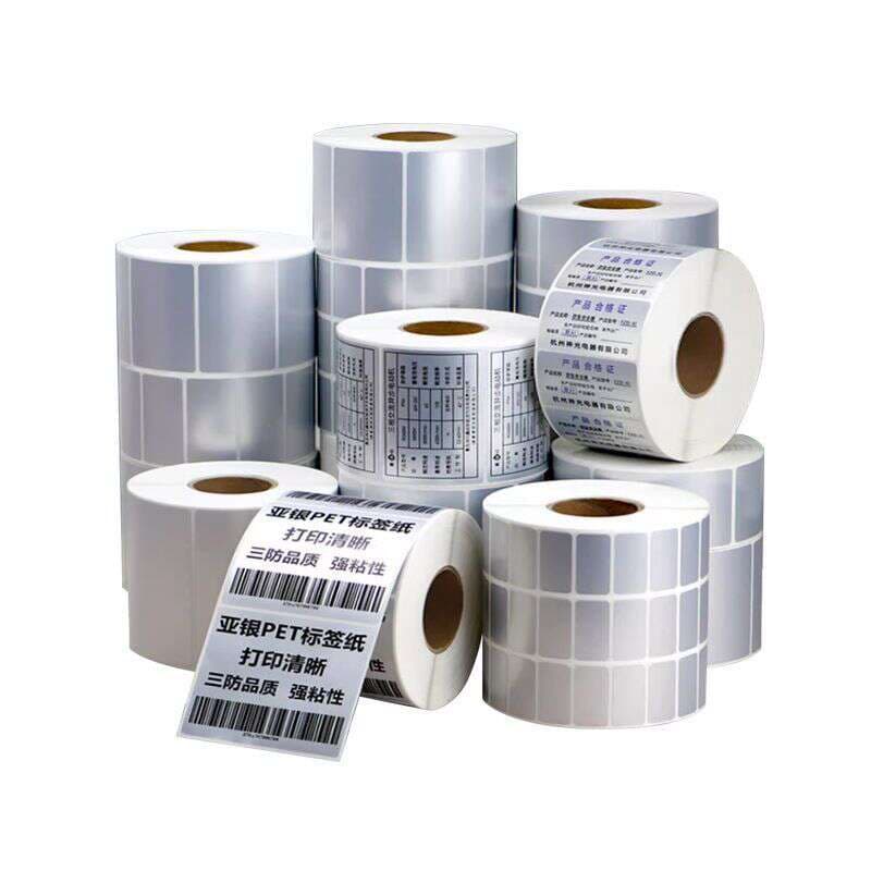 Yayin Pet Label Paper Waterproof Self-Adhesive Barcode Printing Paper Equipment Identification High Temperature Resistant Paper Made on Demand 5