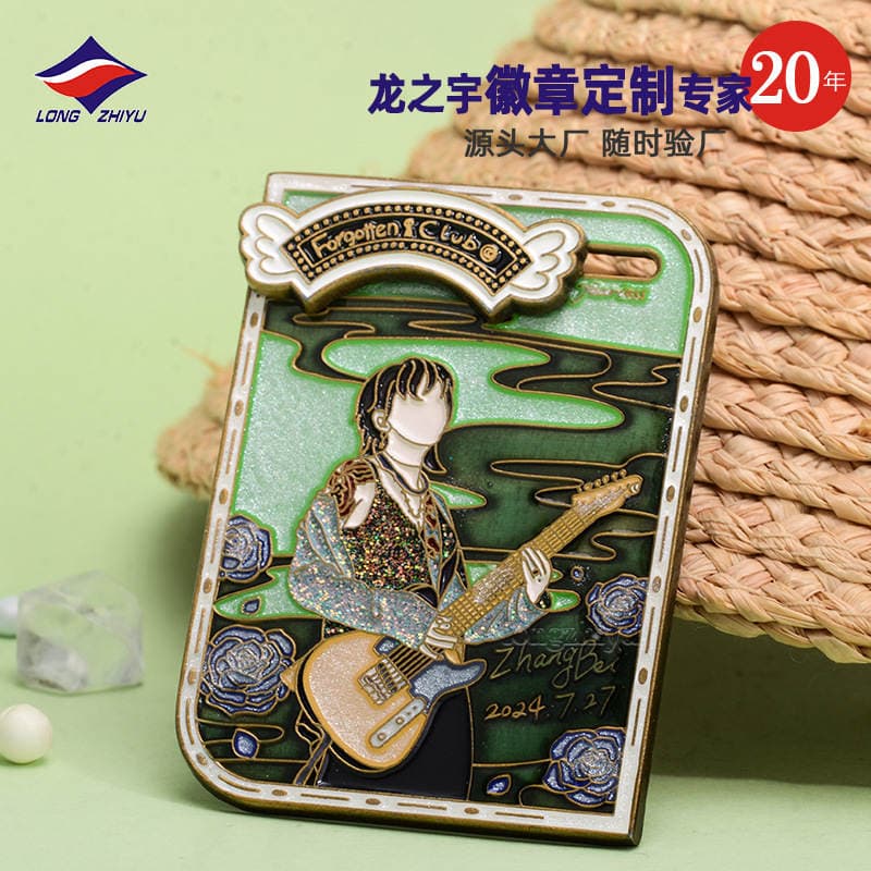 Longzhiyu, a 20-Year Manufacturer, Specializes in Custom Badges and Pins with Enamel-Like Paint and Glitter, Offering Wholesale Services from a Major Supplier 2