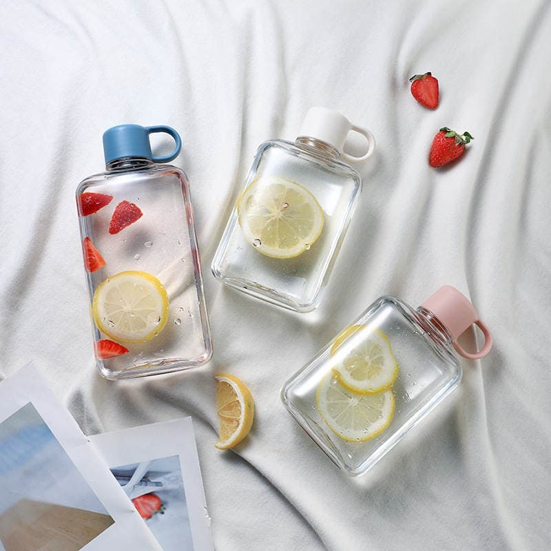 Tritan plastik düz su qabı, minimalist dizayn, portativ 2