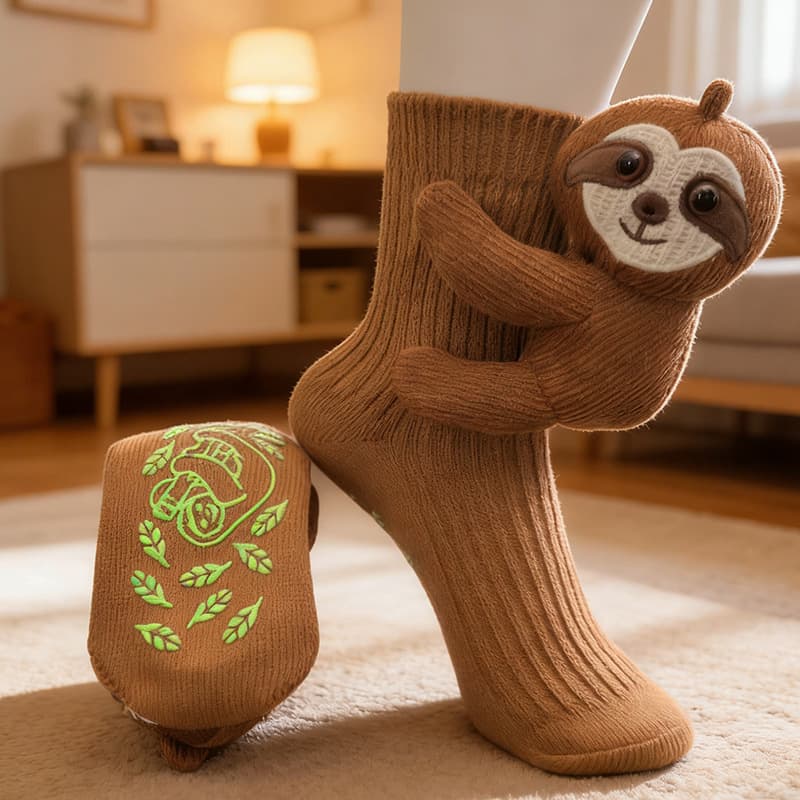(puppet floor socks) sloth children's model 6-12 years old
