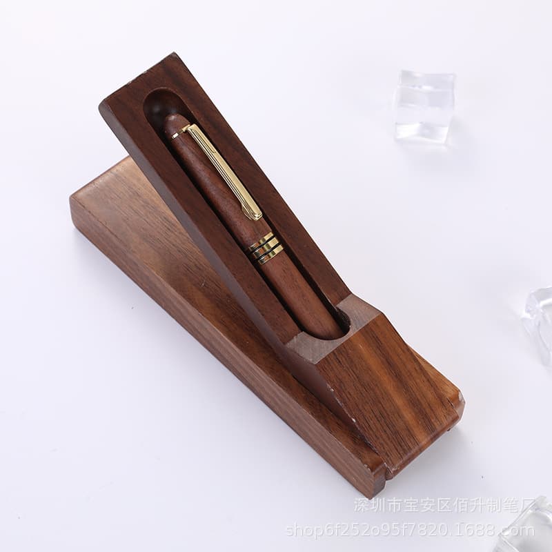 Walnut folding gift box ballpoint pen 1