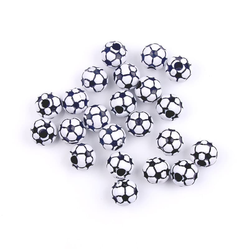 12mm white and black football