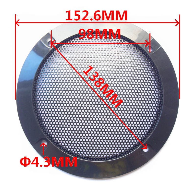 Dinamik üçün metal tor qapaq, rezin halqalı, 3-10 düym 4
