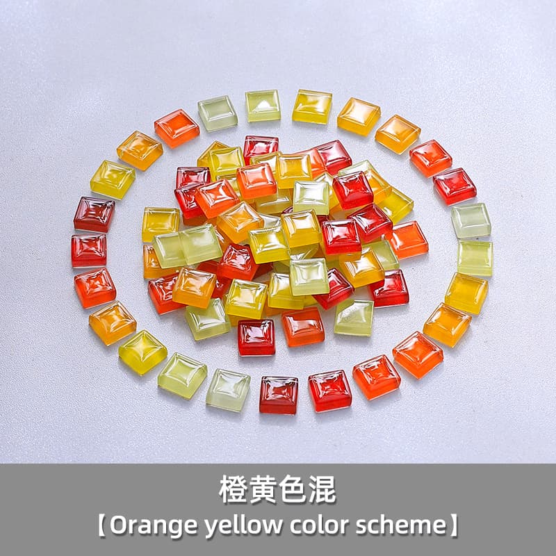 Mixed red, orange, and yellow (1kg, 1100 pieces)