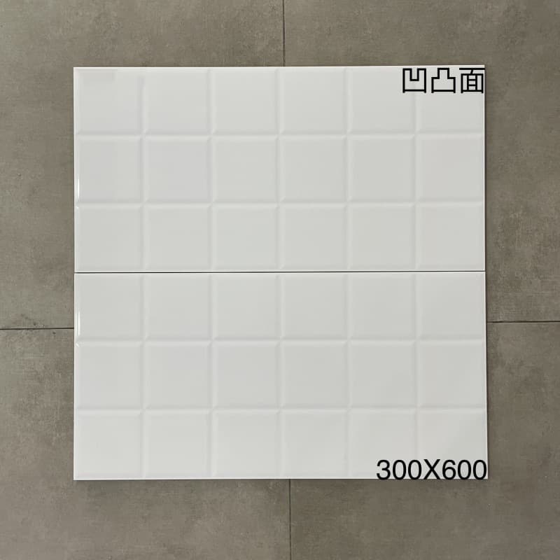 Pure white concave and convex 18 grids