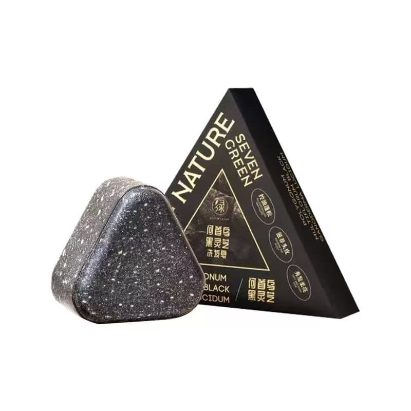 Polygonum multiflorum and black ganoderma shampoo soap gift box