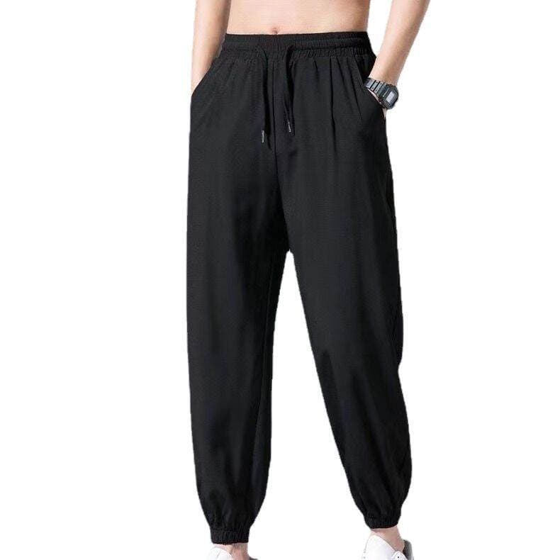 Pants Men's Summer Thin Ice Silk Quick-drying 2022 New Arrival Loose Sports Trendy All-match Leg-toe Casual Trousers 5