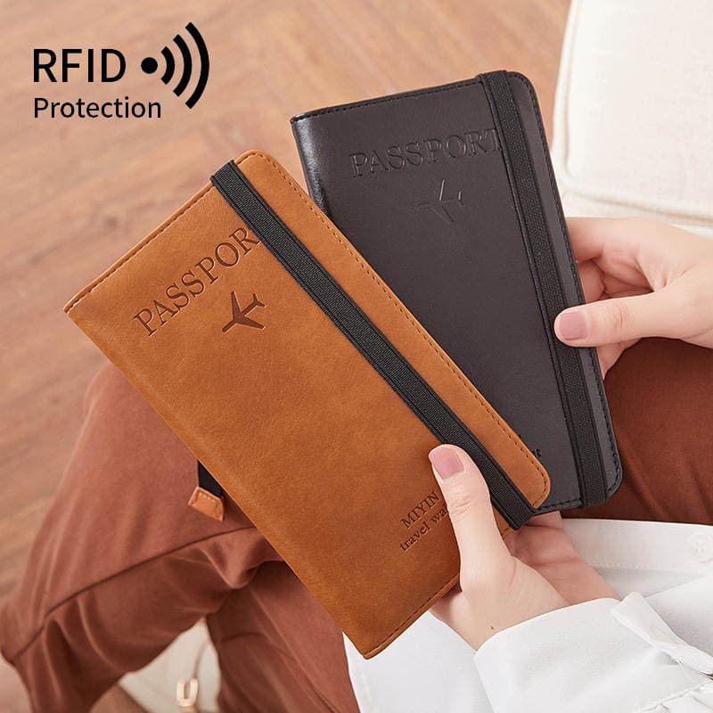 Photo Print Leather Goods New Women's Long Mobile Phone Wallet Korean-style Large Capacity Multi-function Travel Passband Bag Clutch Bag 4