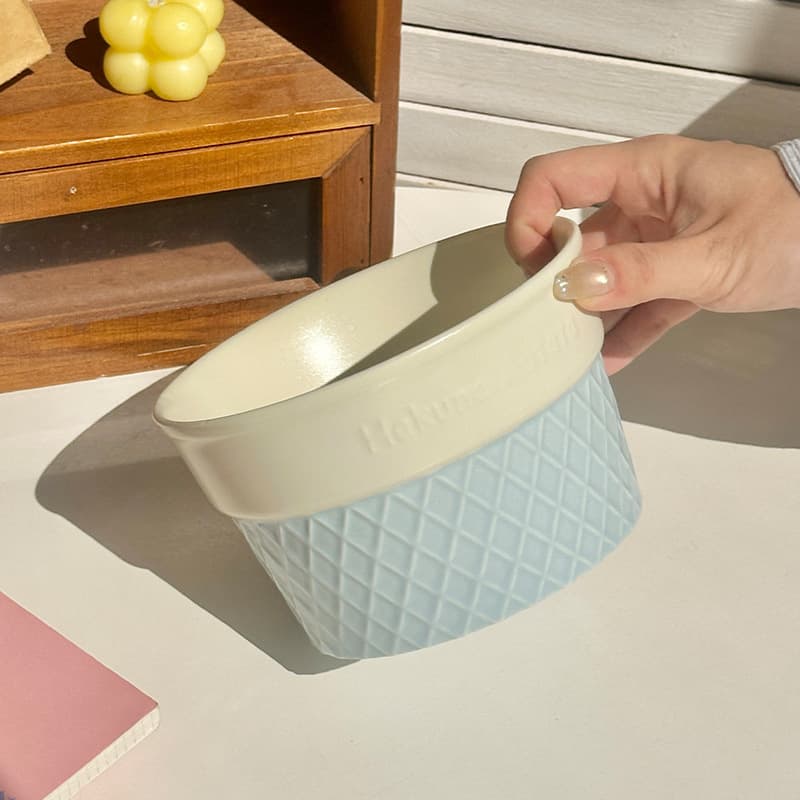 Ice cream bowl - 6inch - blue
