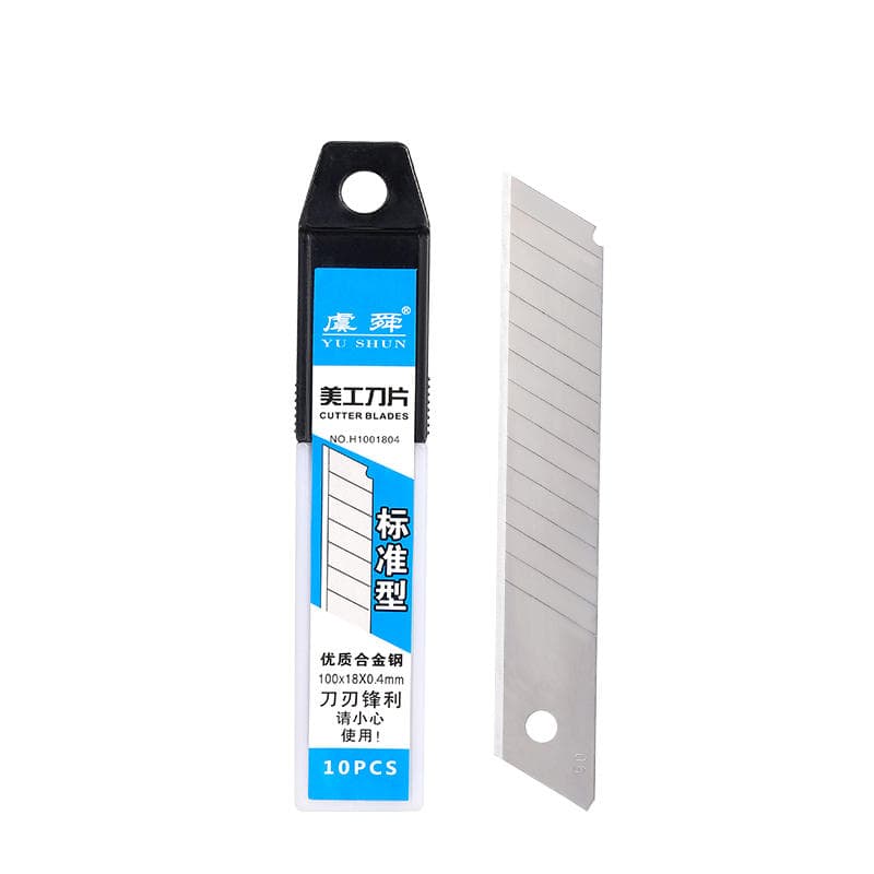 Large Utility Knife Blade 18mm Wide, Thickened 0.6mm Black Blade, 0.5mm Wallpaper Knife Blade, Paper Cutting Blade, Utility Knife 5