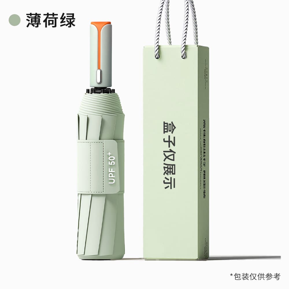 Mint green - patented handle: effortless one-press open