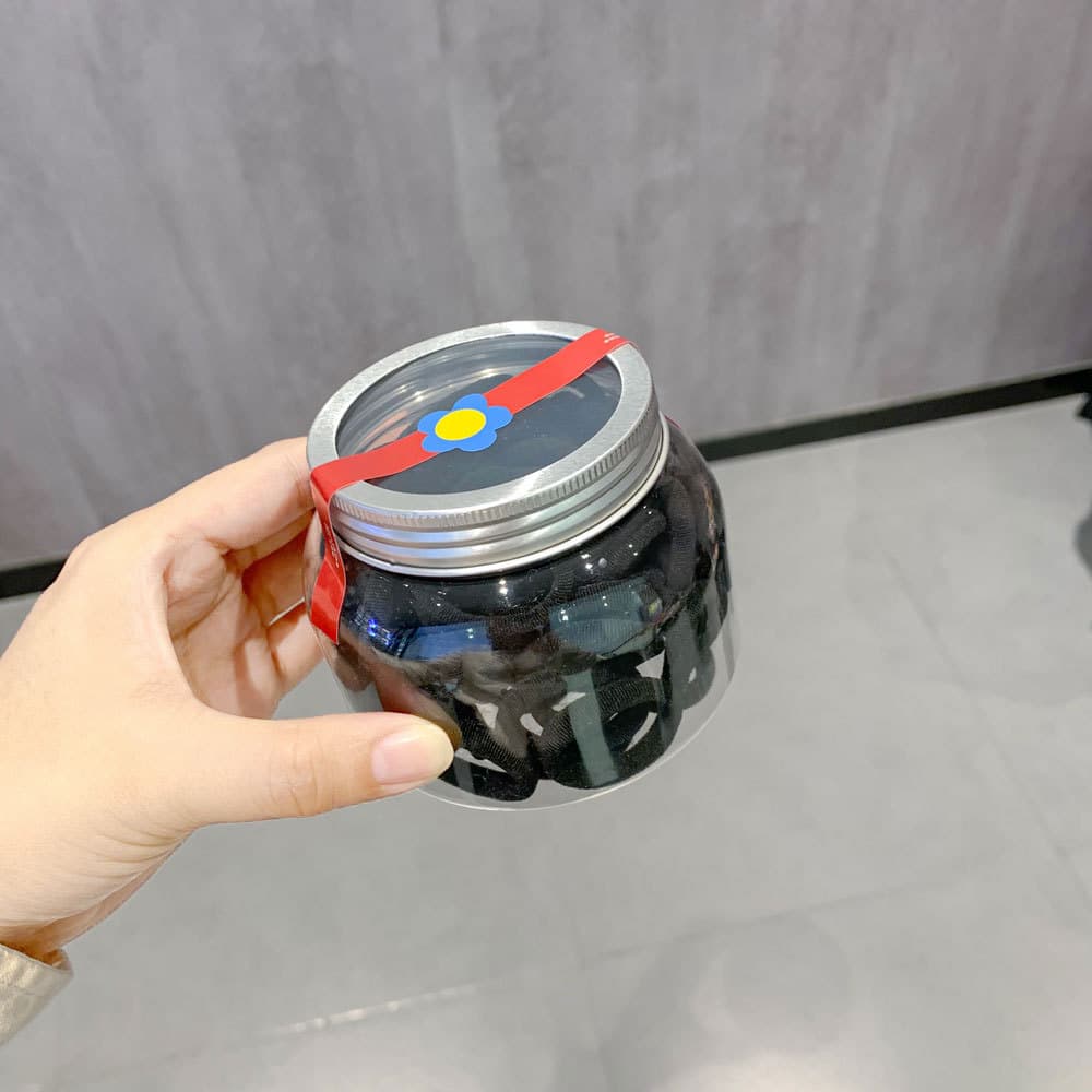 [canned with aluminum lid] black color 100 pieces [about 3cm]