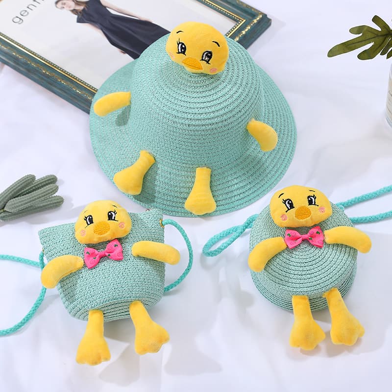 Sky Blue Big Yellow Duck