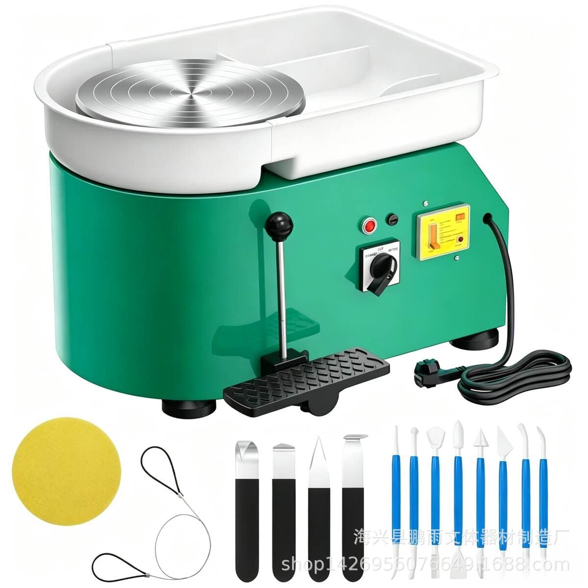 Pottery machine billet drawing machine Embryo drawing machine pottery machine wholesale and retail stepless variable speed Children's teaching pottery bar equipment 1