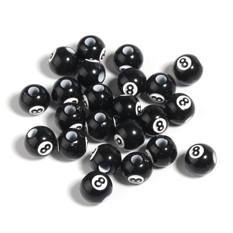 8mm billiard black 8