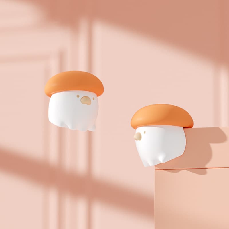 Mushroom horn orange