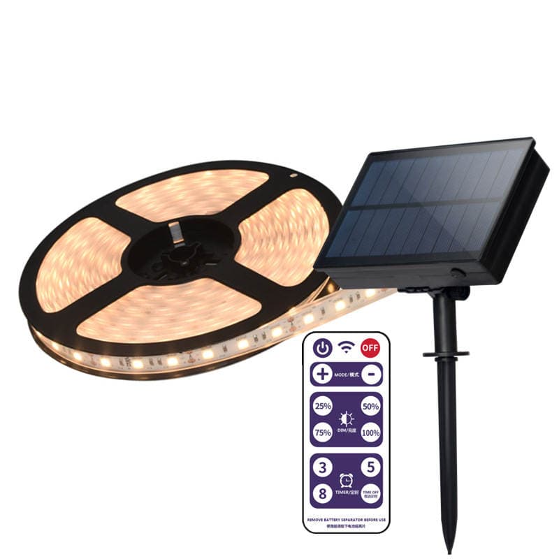 Solar Colored Light Strips, Rubber-Coated Light Strips, Outdoor Courtyard Pavilion Light Strings, Garden Decoration Lights, Balcony Energy-Saving Lights 5