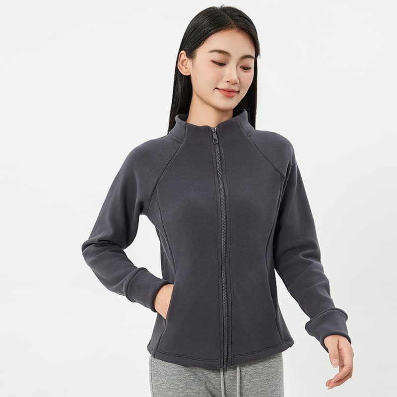 Stand collar gray