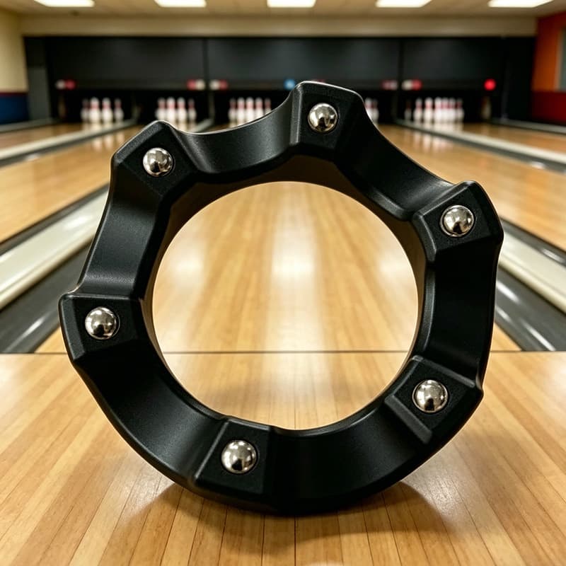 Injection-molded bowling rack [black]