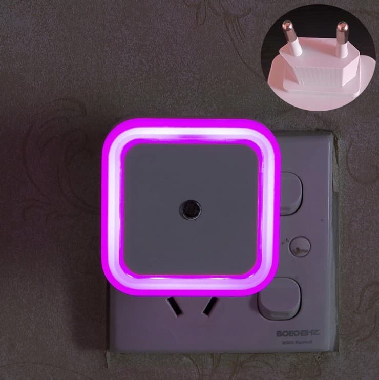 Light control square red (european plug)