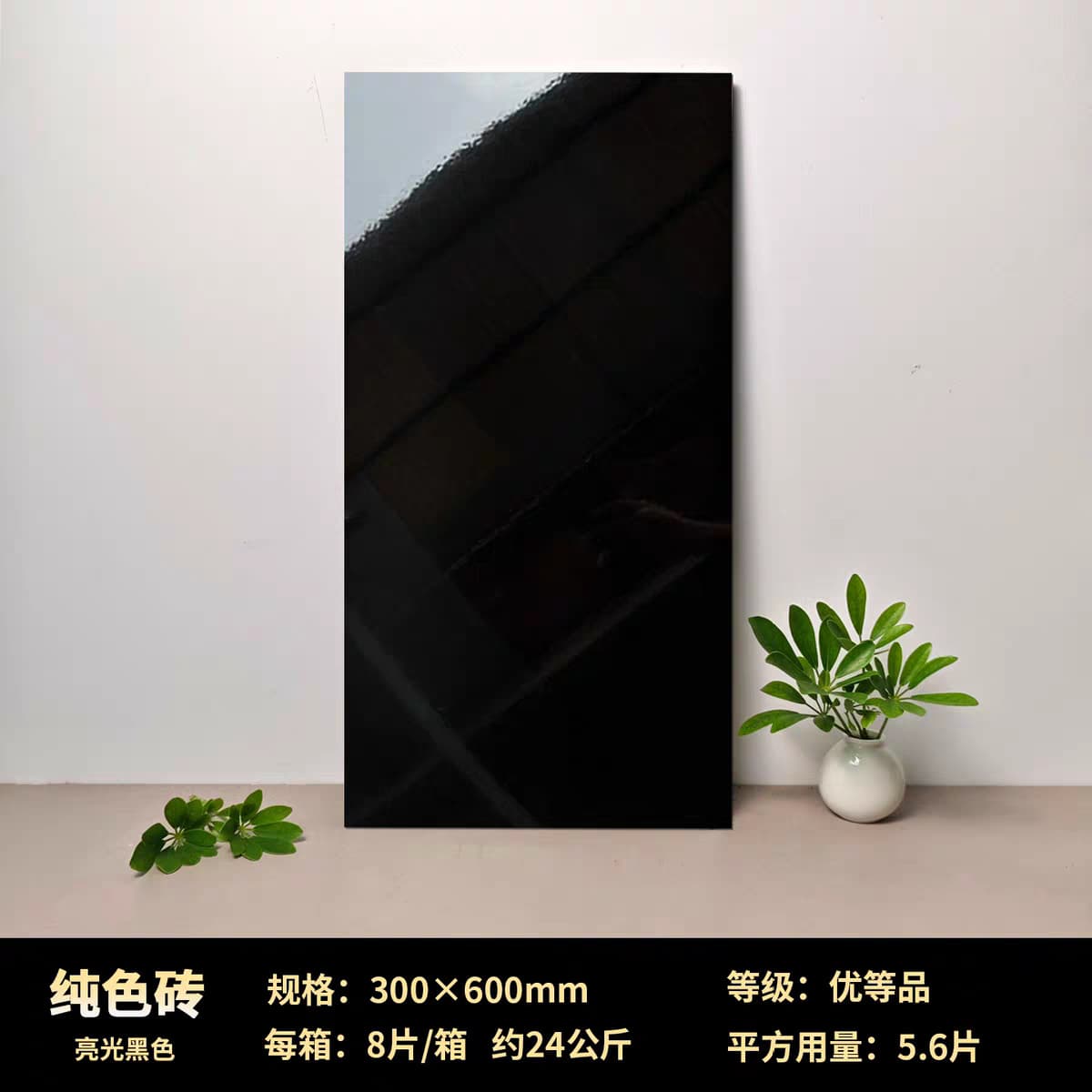 Glossy black